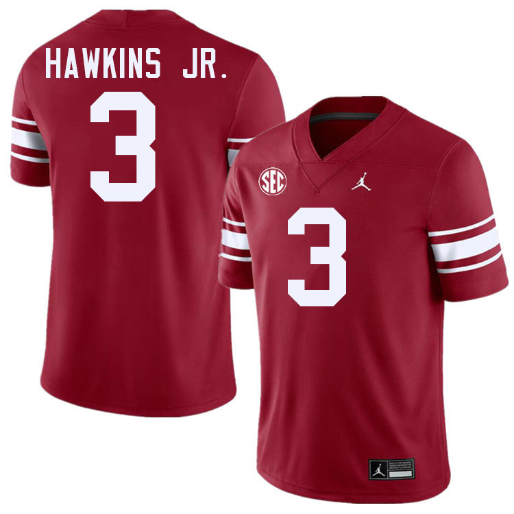 Oklahoma Sooners #3 Michael Hawkins Jr. College Football Jerseys,Uniforms-Throwback